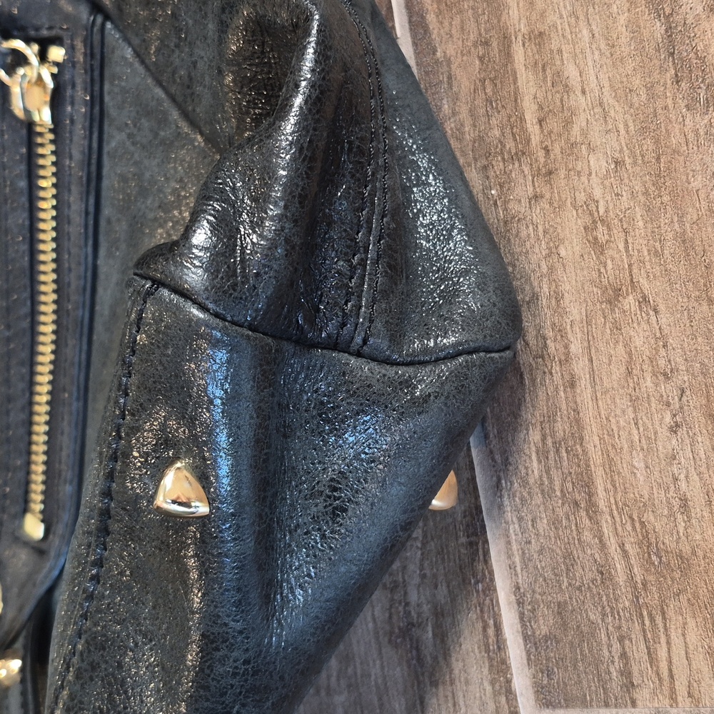 Botkier Trigger Deep Hunter Green Large Studded Leather Shoulder Bag - Picture 16 of 16